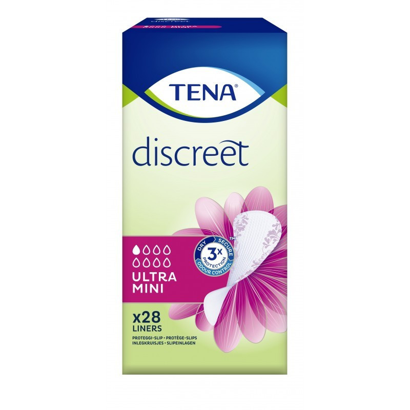TENA Discreet compresa de incontinencia ultra mini caja 28 unidades