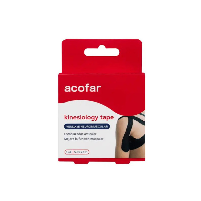 acofar kinesilogy tape color negro