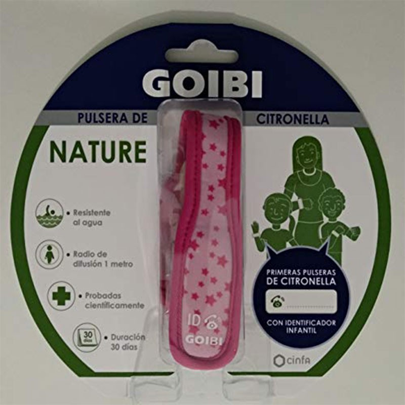 Goibi Nature Pulsera Citronella Rosa Estrellitas