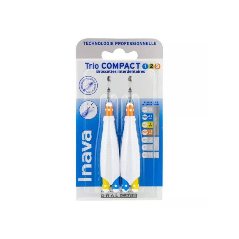 INAVA TRIO COMPACT 1/2/3 cepillos -