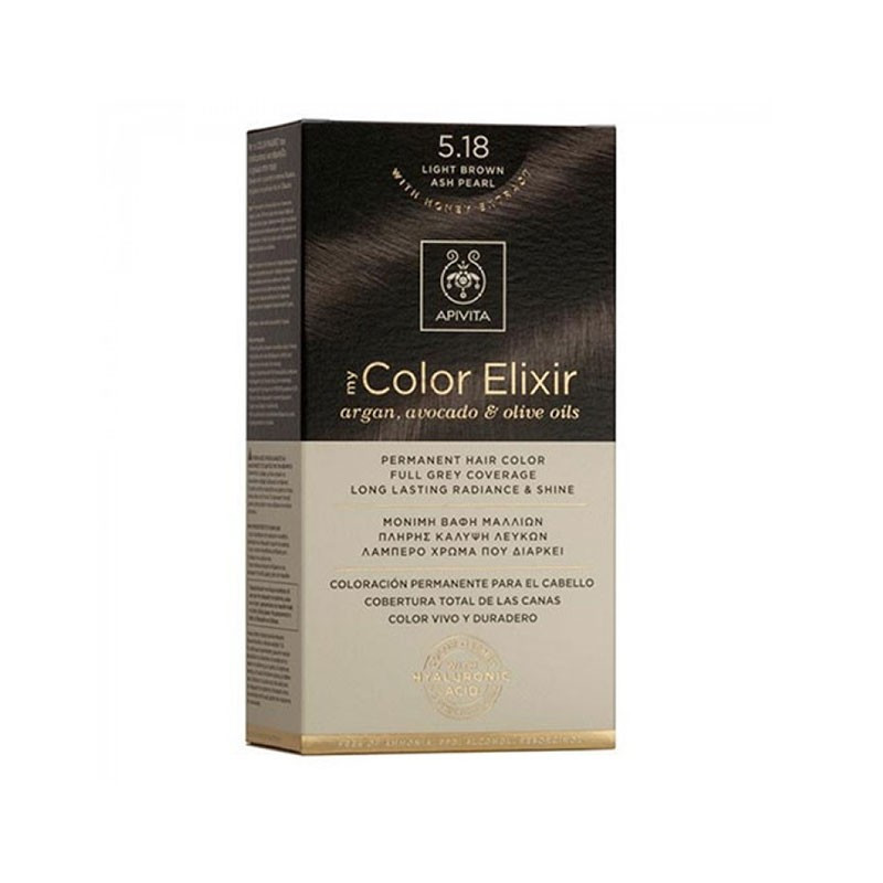 Apivita My Color Elixir 5.18 Light Brown Ash Pearl