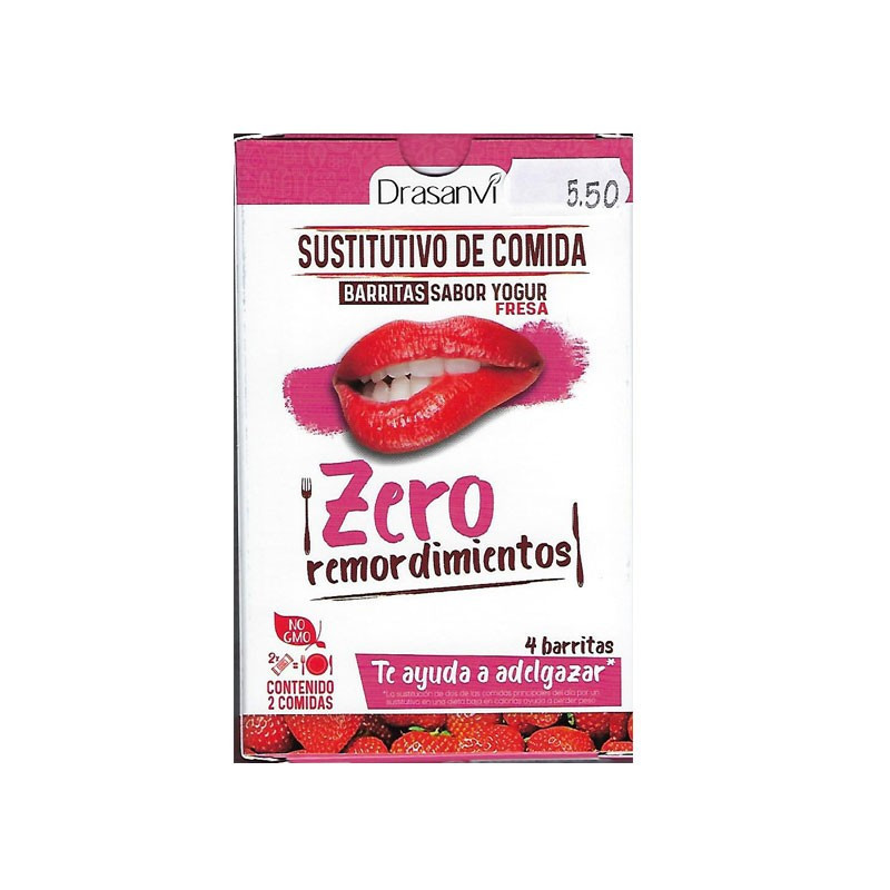 Drasanvi Barritas Sustitutivas Yogur Fresa x4 unidades