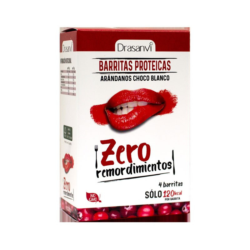 Drasanvi Barritas Proteicas Arándanos y Choco Blanco 4 unidades