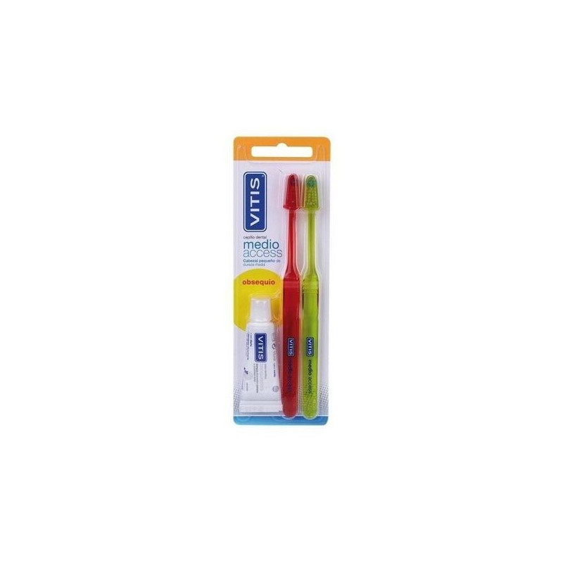 Cepillo Dental Vitis Access Medio 2 Uds