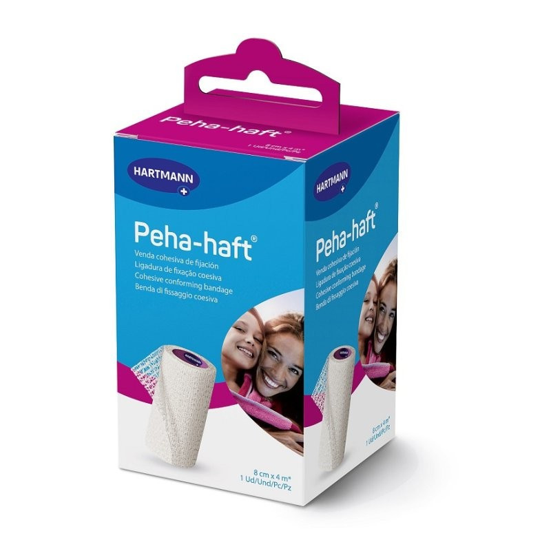 Venda de fijación autoadhesiva Peha-haft 8cm X4m