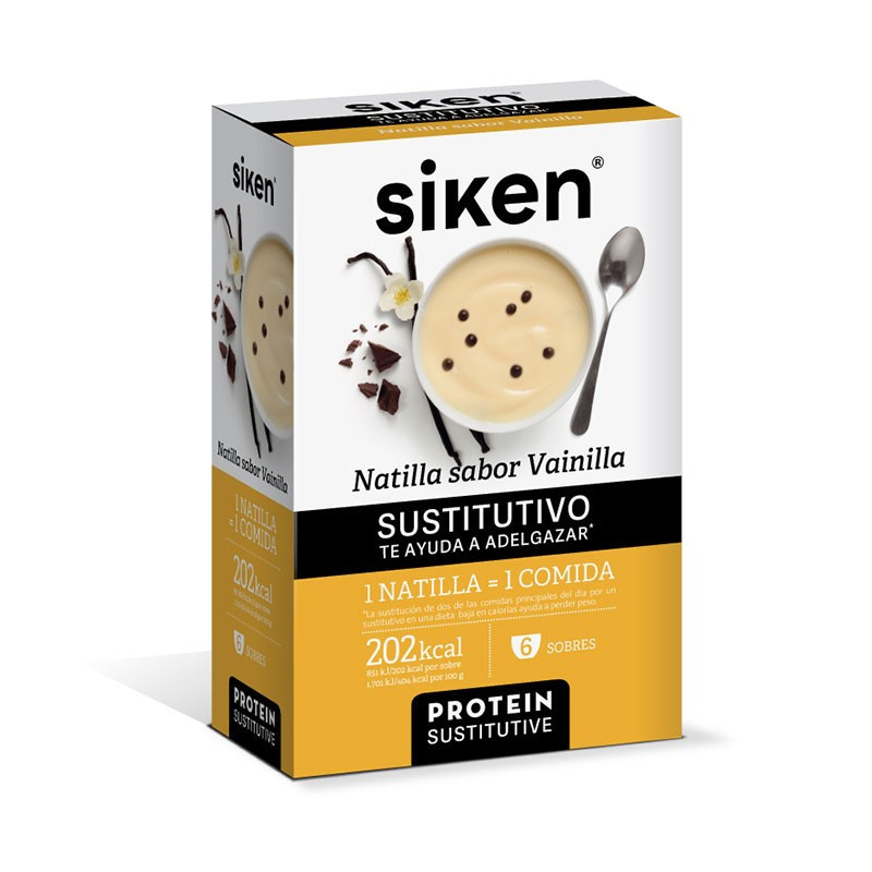 Siken Natilla Sabor Vainilla 6 sobres