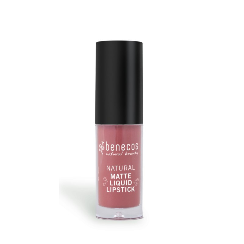 BENECOS NATURAL MATTE LIQUID LIPSTIK ROSEWOOD ROMANCE