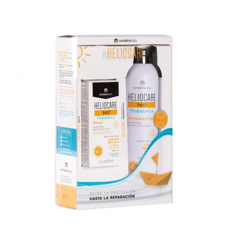 Heliocare 360 Pediatrics Spray SPF50 200ml + Mineral Protector Solar 50ml