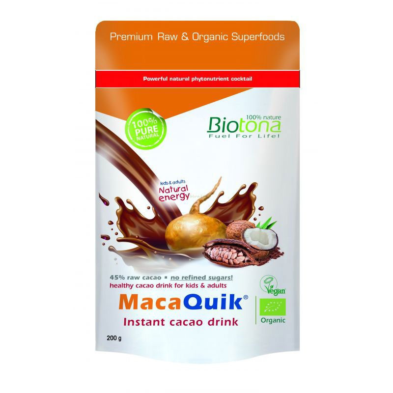 Biotona Maca Quik Bebida de Cacao Instántanea 200gr