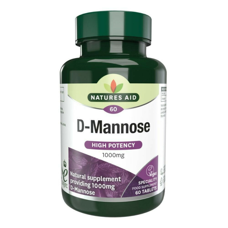 Natures Aid D-Mannose 1000mg 60 cápsulas