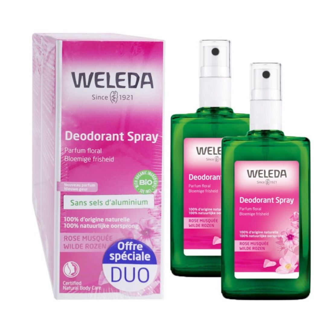 Weleda Rosa Mosqueta Desodorante 100ml vapo x2 unidades