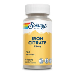 SOLARAY CITRATO DE HIERRO 25 MG 60 CÁPSULAS