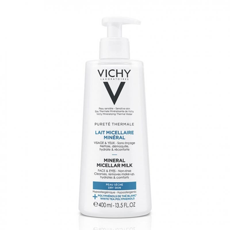 Vichy Purete Thermale Leche Micelar Mineral Rostro y Ojos 400ml