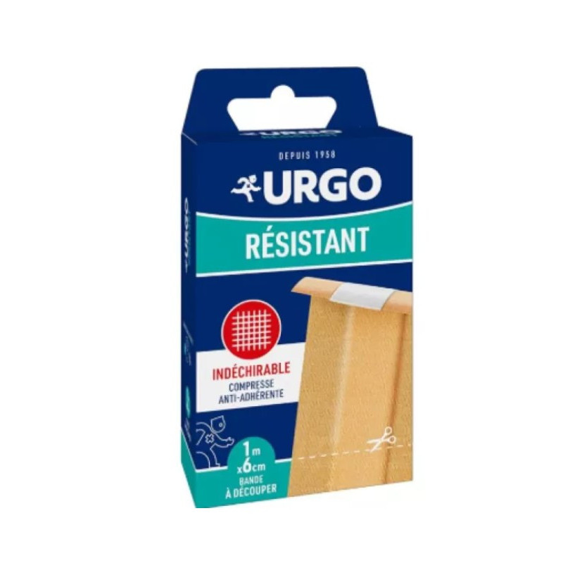 Urgo Resistant bande tissu 1m X6cm anti-adherente