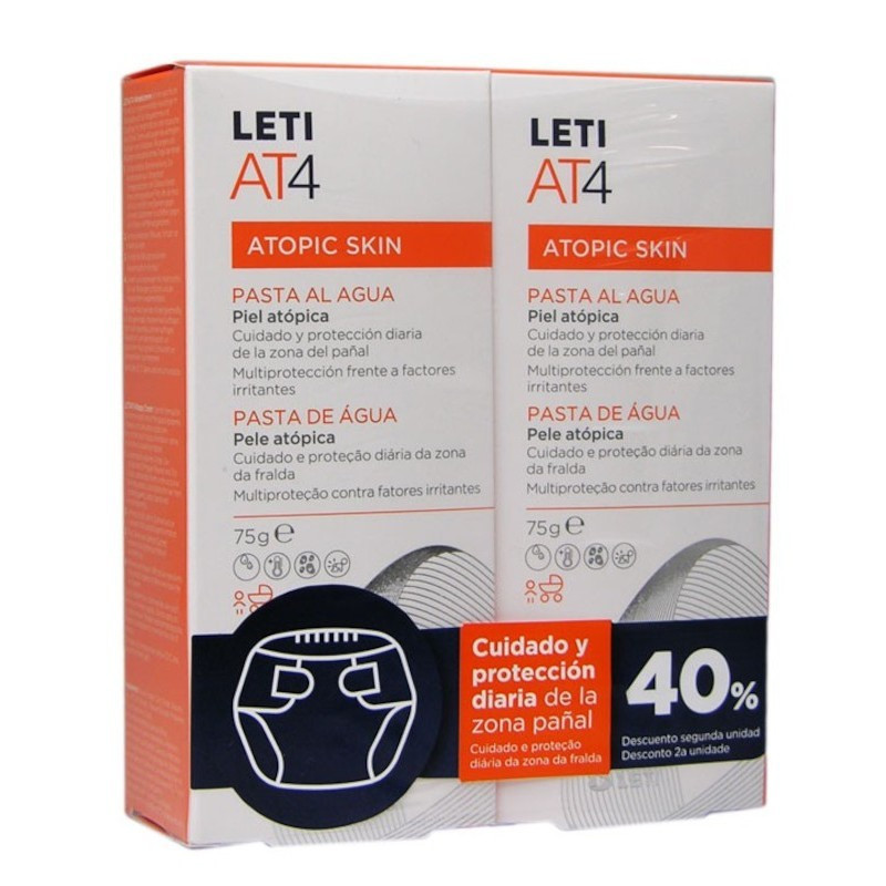 Leti AT4 Atopic Skin Pasta de Agua 75gr Duplo