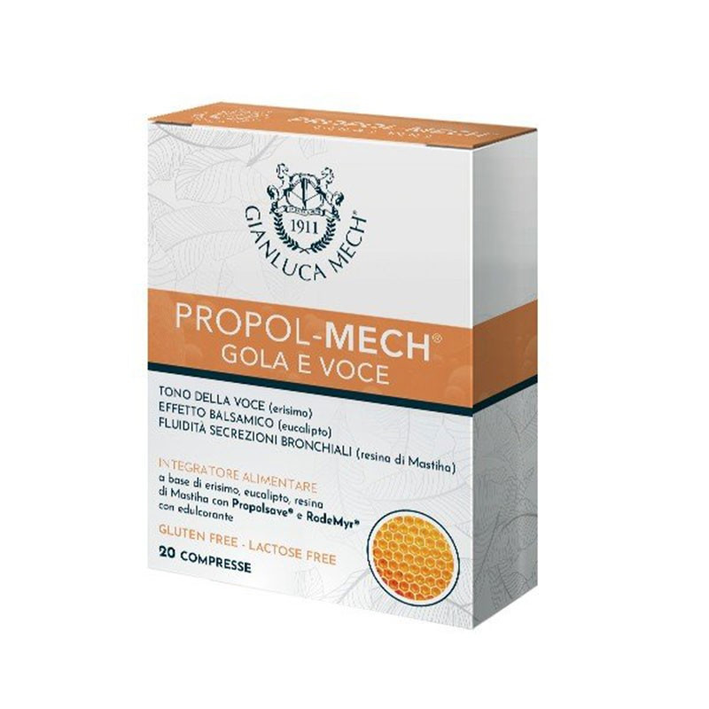 Gianluca Mech Propolis Garganta y Voz 20 comprimidos