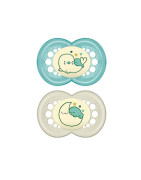 Mam Original Night Chupete Silicona +16 meses x2 unidades