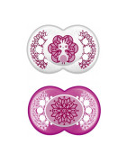 MAM ORIGINAL CHUPETE LÁTEX +6M ROSA X 2