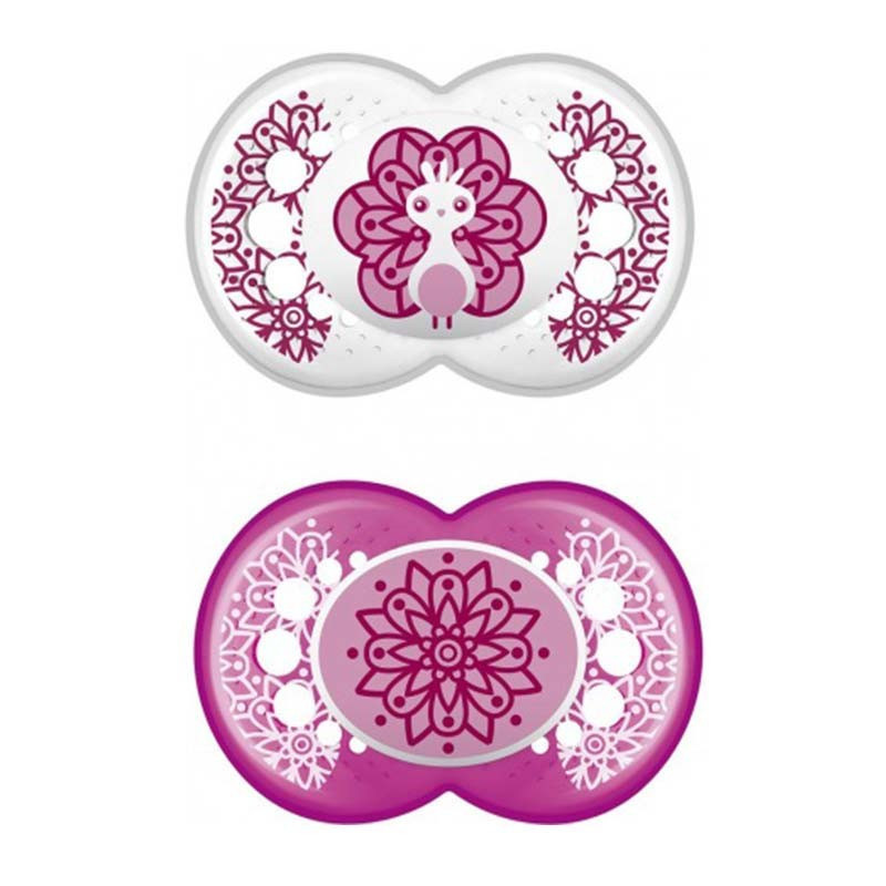 MAM ORIGINAL CHUPETE LÁTEX +6M ROSA X 2