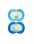 Mam Night Chupete Látex +16 meses Pack 2 unidades