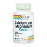 SOLARAY CALCIO MAGNESIO RATIO 2:1 90 CÁPSULAS