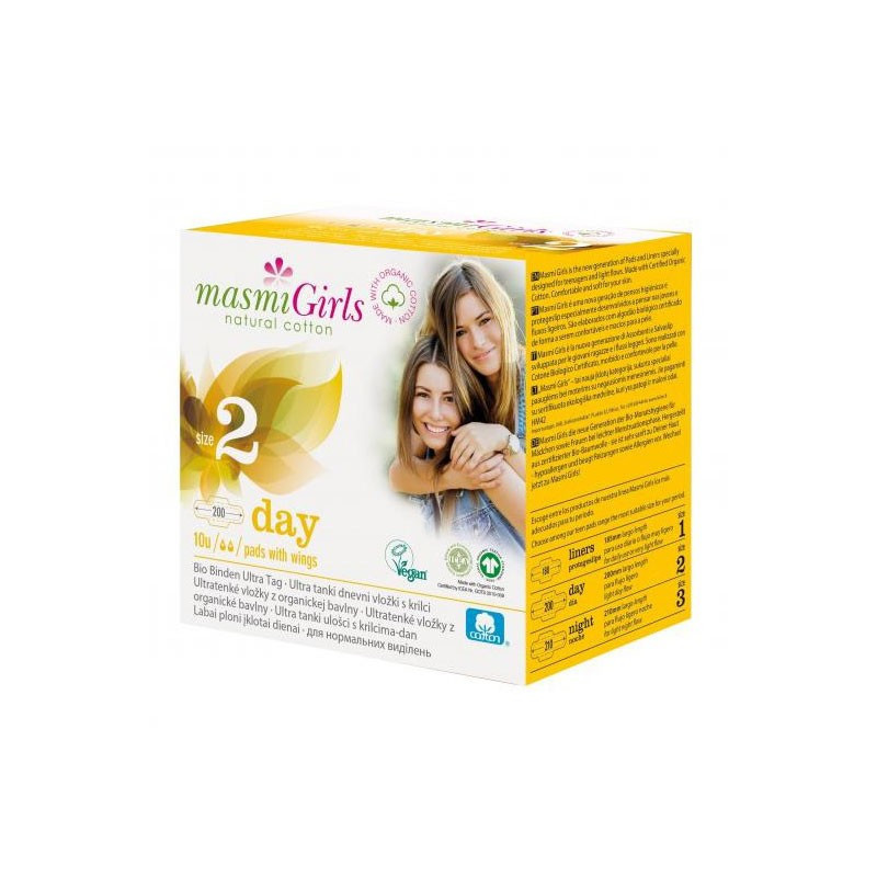 Masmi Girls Compresas con Alas de Día 10ud