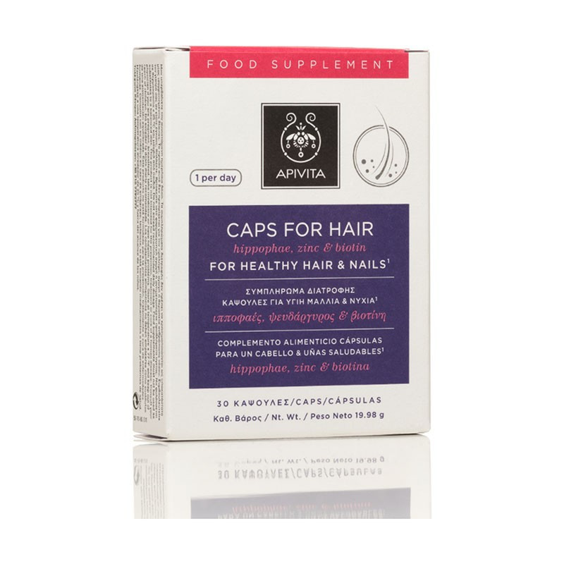 Apivita Caps for Hair tratamiento anticaida 30 capsulas x3 unidades