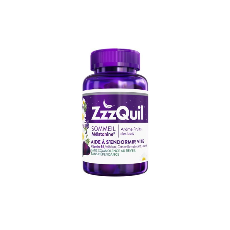 VICKS ZZZQUIL MELATONINA 60 GOMINOLAS SABOR FRUTOS DEL BOSQUE