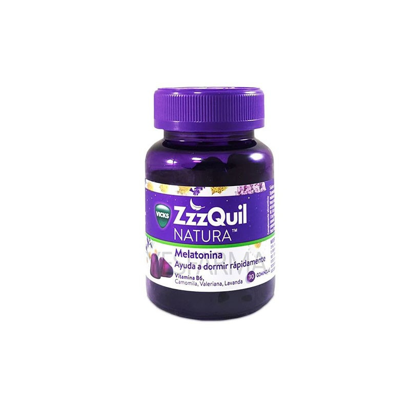 Vicks ZZZQuil Natura Melatonina 1mg 30 gominolas