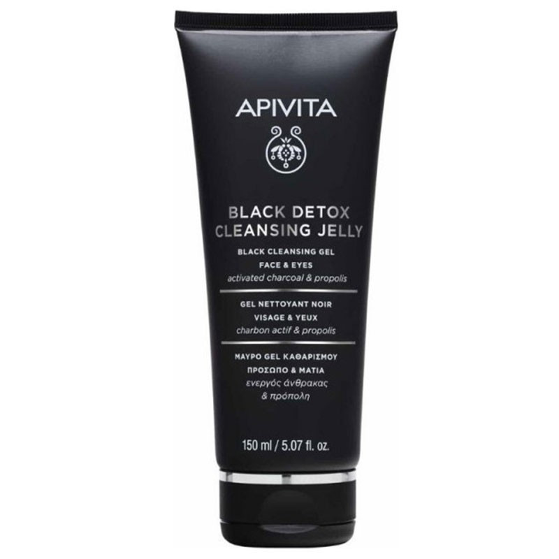 Apivita Black Detox Gel Limpiador Rostro y Ojos 150ml