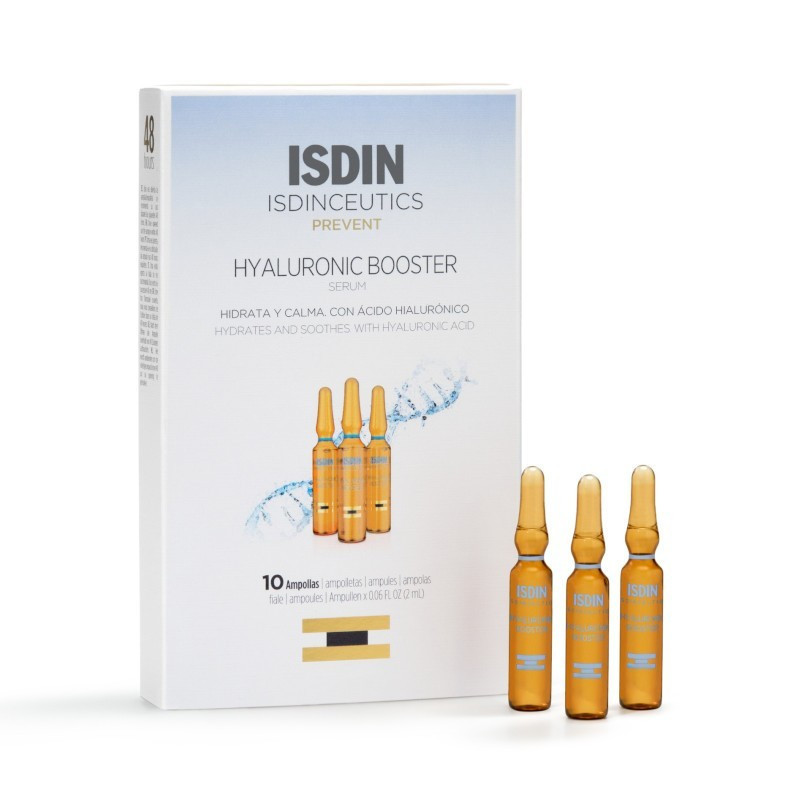Isdin Hyaluronic Booster Sérum Hidratante y Calmante 10 ampollas