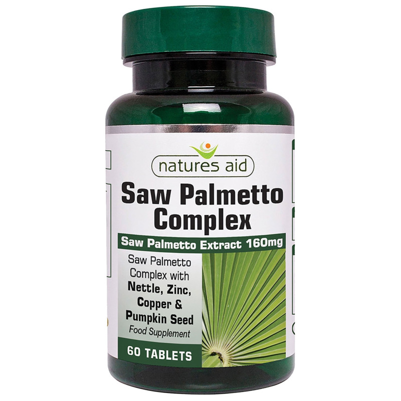 Natures aid Saw palmetto complex 60tabletas