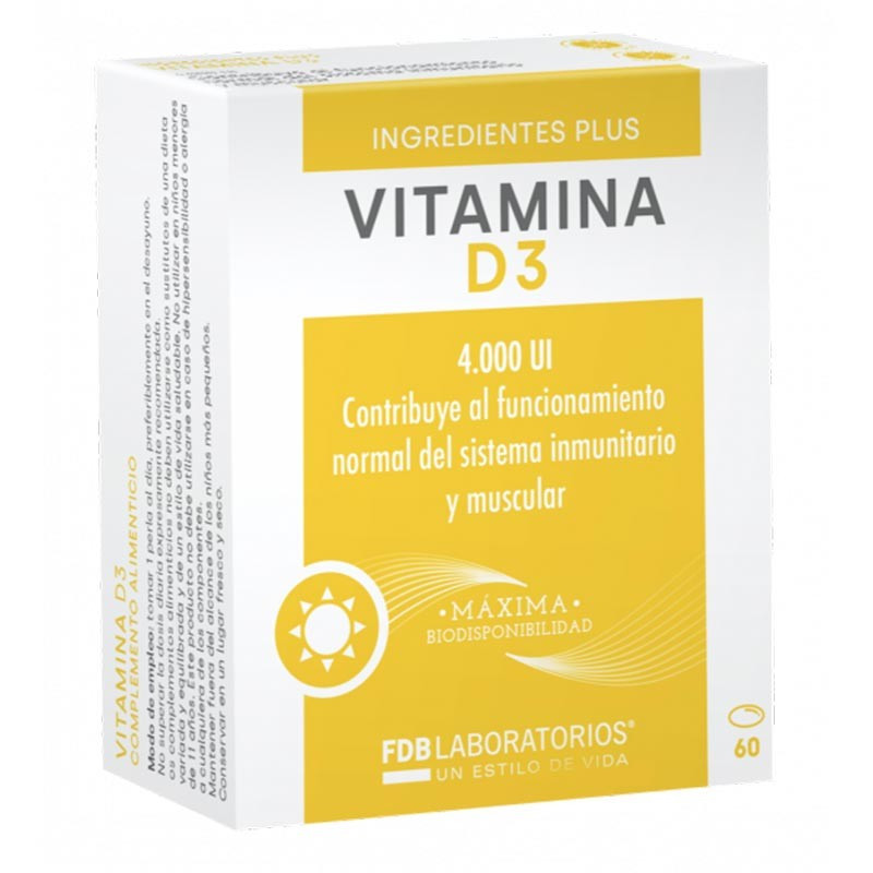 FDB VITAMINA D3 LABORATORIOS 60 COMPRIMIDOS