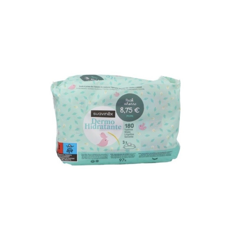 Suavinex Toallitas Dermohidratantes 72ud Pack 3 unidades