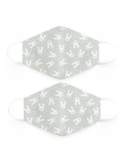 Suavinex Mascarillas Higiénicas Infantiles 6-10 años Color Verde Conejitos x2