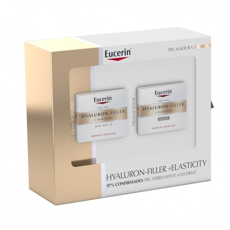 Eucerin Hyaluron Filler Elasticity Día y Noche Cofre