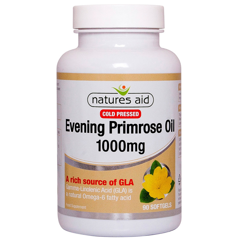 Natures aid Evening primrose oil 1000mg (aceite de onagra)90capsulas