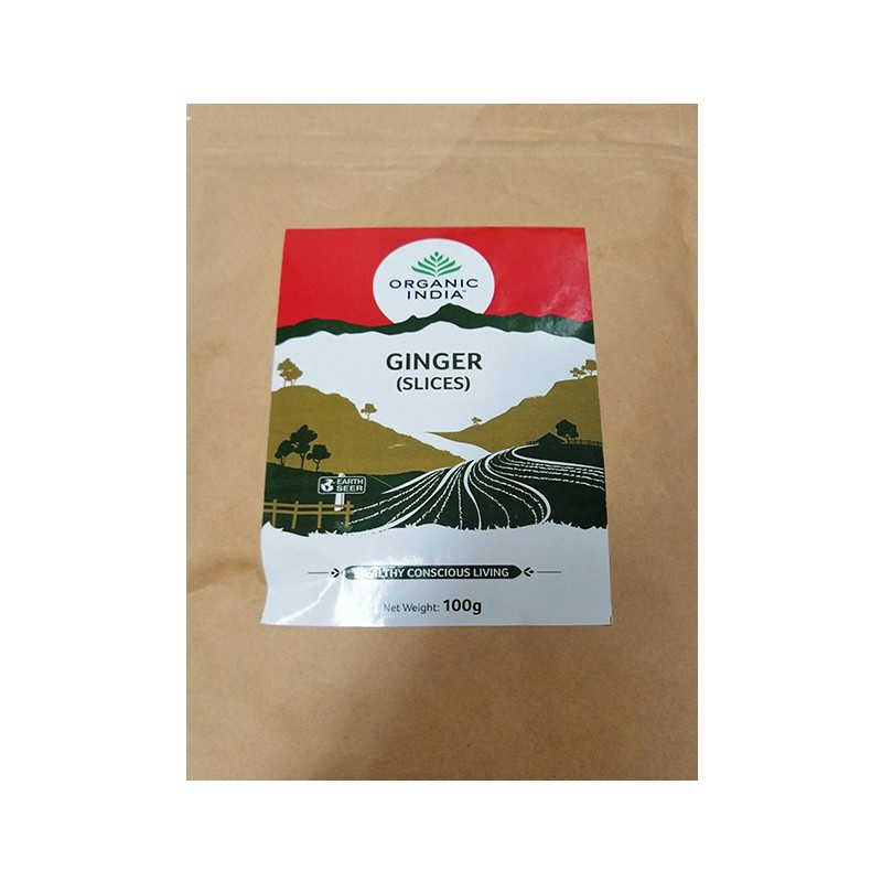 ORGANIC INDIA GINGER SLICES 100GR