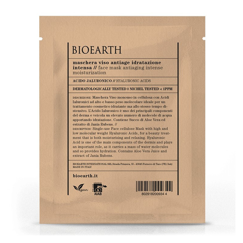 Bioearth Mascarilla Antiedad Hidratación Intensa