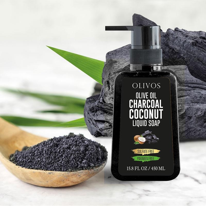 OLIVOS OLIVE CHARCOAL COCONUT 450ML