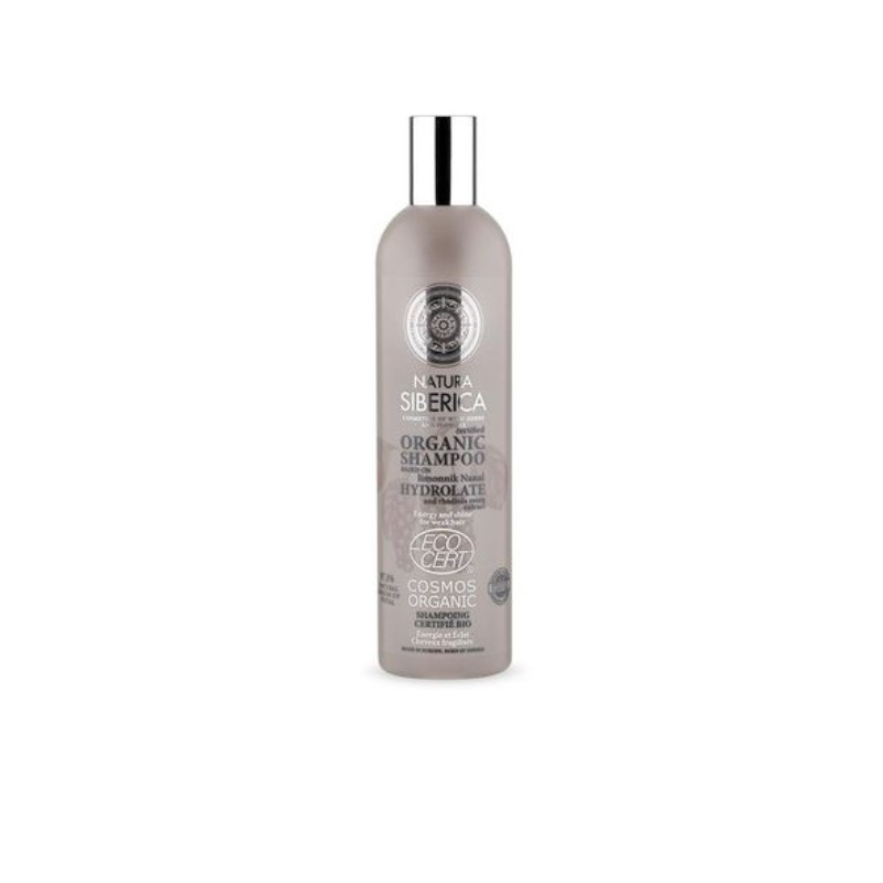 NATURA SIBERICA CHAMPU ORGANICO BASADO EN HIDROLATO SCHIZANDRA Y RODIOLA 400ML
