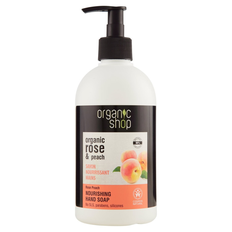 ORGANIC SHOP ORGANIC ROSE & PEACH JABON PARA MANOS 500ML