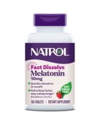 NATROL MELATONINA 10MG FAST DISSOLVE SABOR FRESA 100 TABLETAS