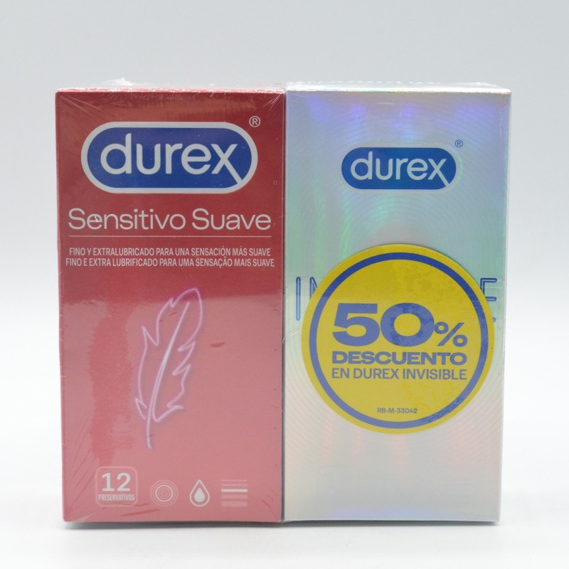 DUREX DUPLO SENSITIVO SUAVE + INVISIBLE