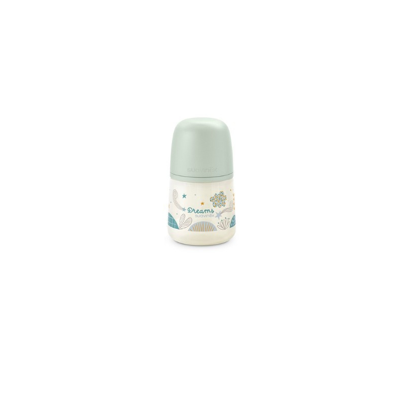 SUAVINEX CON TETINA ANATÓMICA FLUJO MEDIO 0-6M SILICONA 150ML