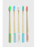 Mínima cepillo bambú blanco