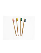 Mínima cepillo infantil bambú amarillo