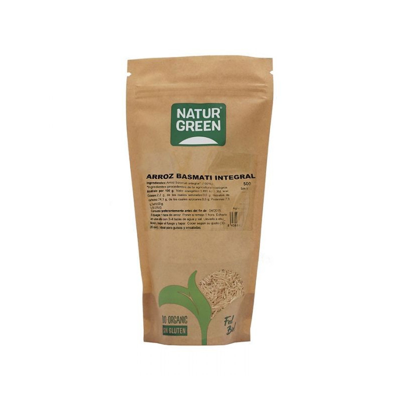 NATURGREEN ARROZ BASMATI INTEGRAL 500GR
