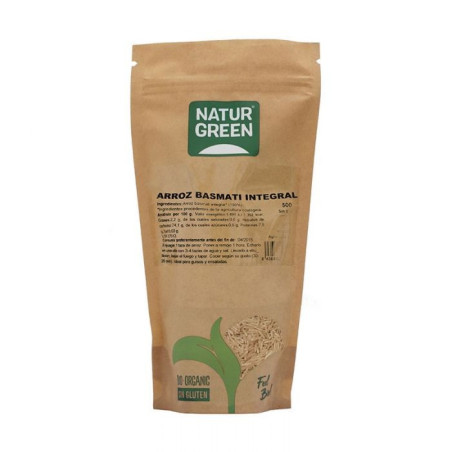 NATURGREEN ARROZ BASMATI INTEGRAL 500GR