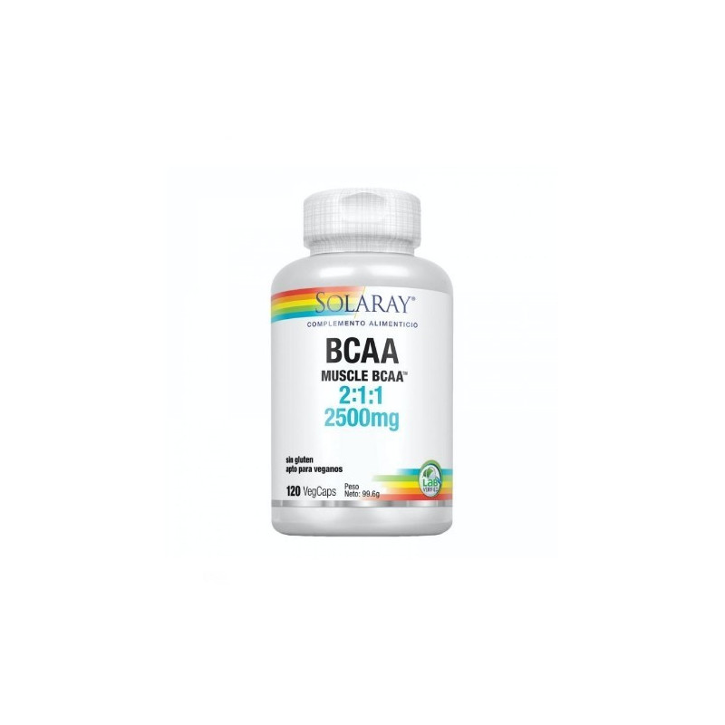SOLARAY BCAA MUSCLE 2500 MG 120 CAP
